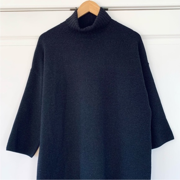 Tuckernuck POMANDER PLACE Noir Vivianne Dress rib knit - Picture 4 of 12